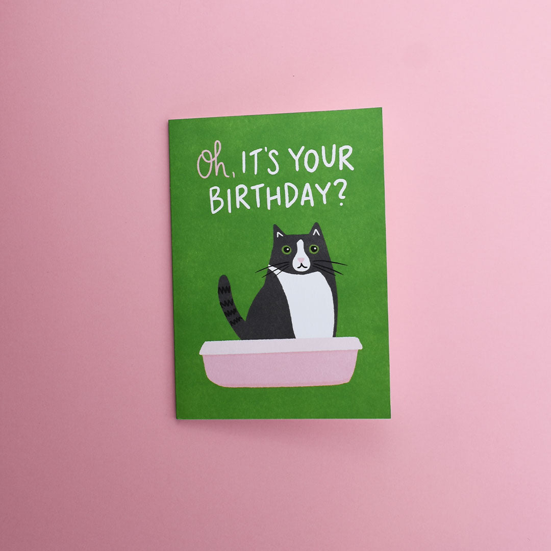 Tarjeta de Cumpleaños Cat Lover: Oh, It's Your Birthday - AireMio