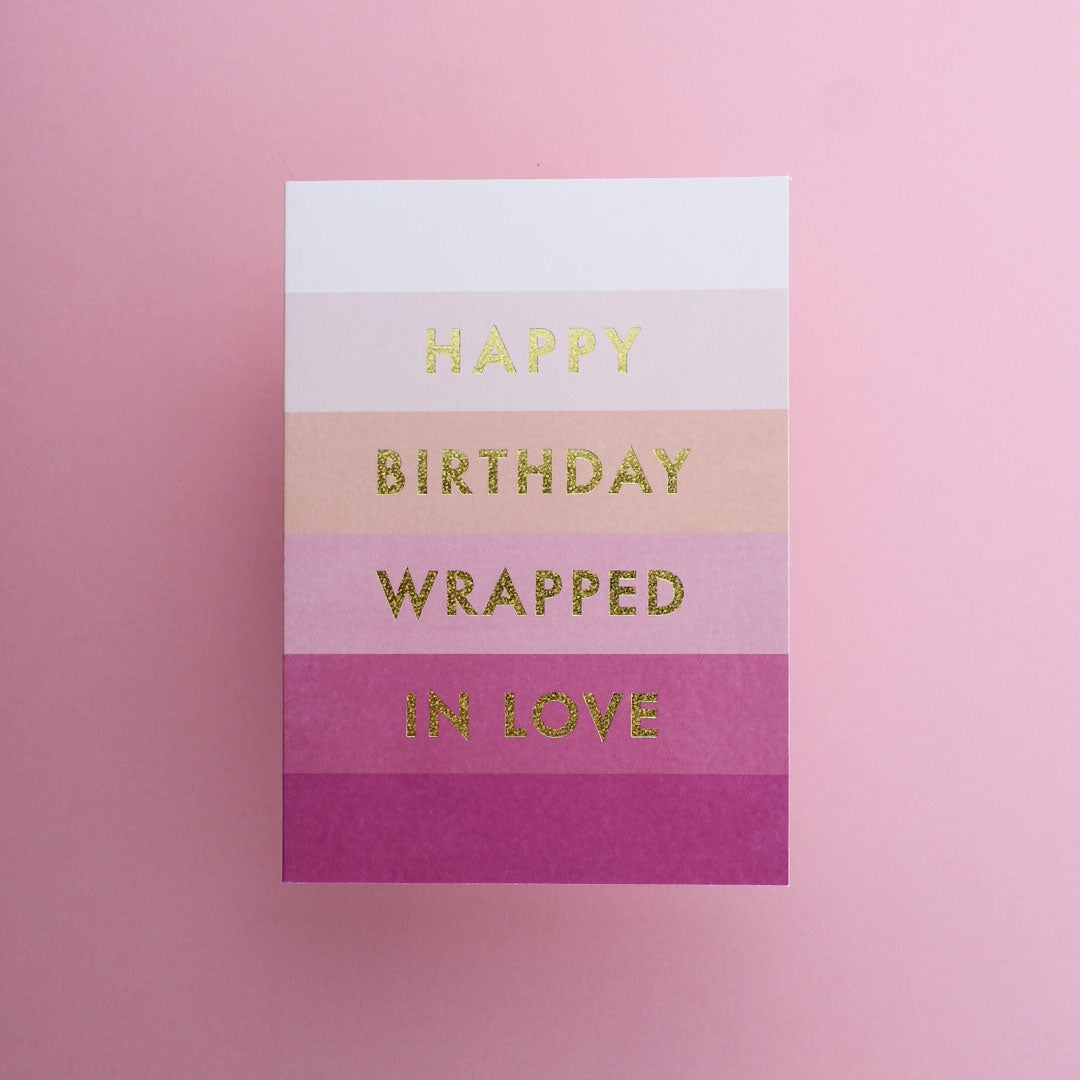Tarjeta de Cumpleaños Happy Birthday Wrapped in Love - AireMio